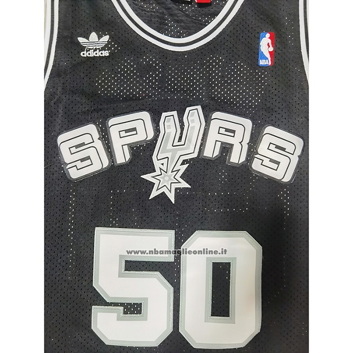 Maglia San Antonio Spurs David Robinson #50 Mitchell & Ness Nero